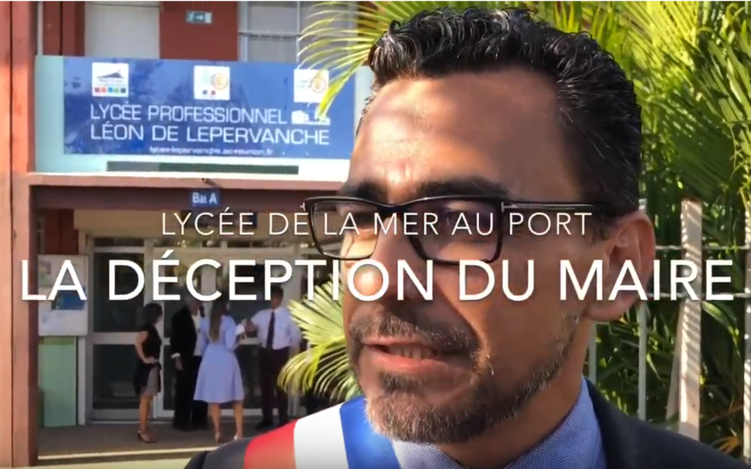 Lycée de la mer : la déception du maire du Port