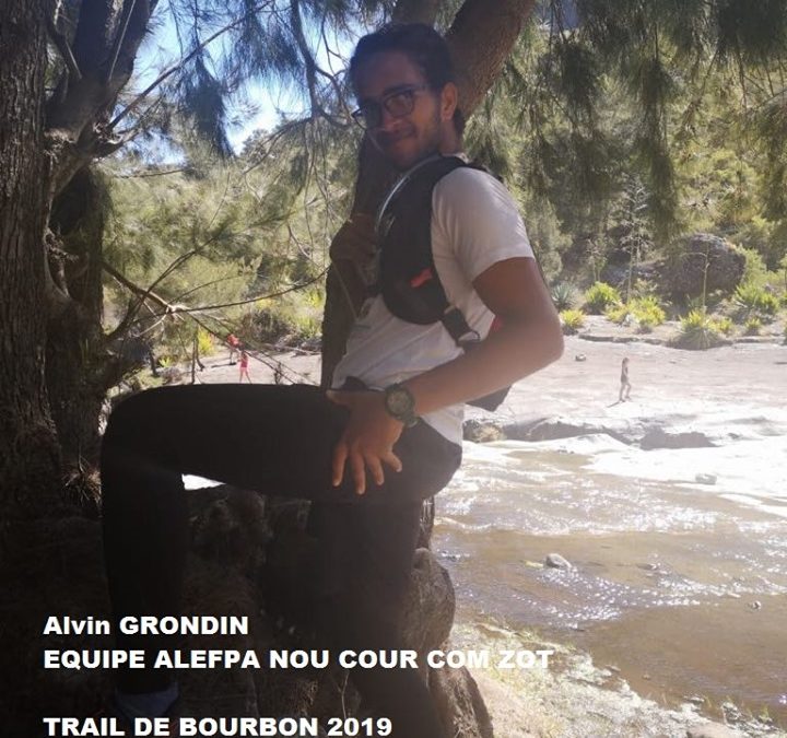 Alvin Grondin et ‘Nou Cour Com Zot’ à l’assaut du Trail de Bourbon