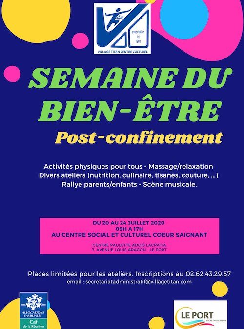 Inscrivez-vous aux activités de la Semaine du bien-être