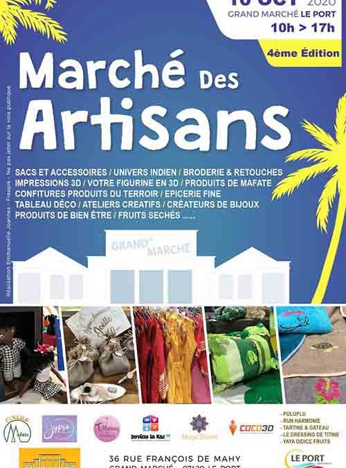 Marché des artisans, nouvelle édition ce samedi 10 octobre au Grand Marché de 10h à 17h.