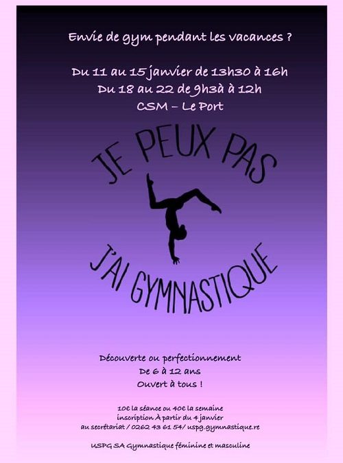 Stage de gymnastique au CSM