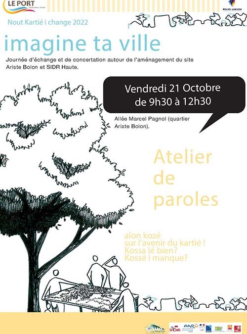 Imagine ta ville : atelier de paroles, vendredi 21 octobre