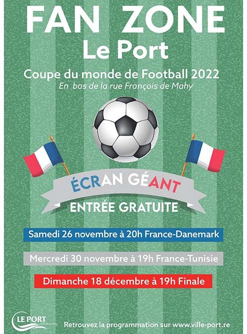 Mondial de football: installation d’une fan zone au Port